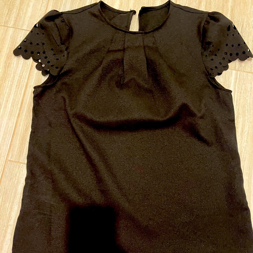 New black dressy work top
